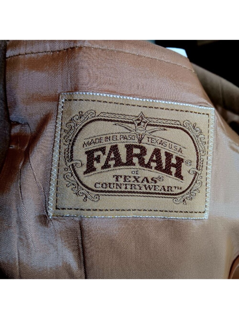 Vintage Men's 40 Blazer Jacket Farah Texas Countrywear Western Rancher 1980's